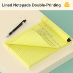 Yellow Legal Pads 8.5 x 11 College Ruled - 12 Pack Yellow Paper Tablets 8 1/2 x 11 Note Pads - Perforated Yellow Pads 8.5 x 11 Double-Size Printing Notepad 30 Sheets each Note Pad for Office School