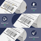 L LIKED 4x6 Direct Thermal Labels (250 Labels/Roll) - Perfect for Zebra Printers (500 Rolls)