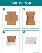 YUSHYIJIE 50 Pack 9x6x1.3 inch Small Shipping Boxes, Multi-Depth Flat Cardboard Boxes with Fragile Stickers for DVD Shipping, Packing, Moving, Storage, Brown