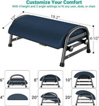 YEASHEIN Adjustable Foot Rest for Under Desk at Work, Ergonomic Under Desk Footrest with 6 Positions, Foot Stools for Under Office Desk Chair, Leg Rest for Home, Car, Computer, Gaming Accessories
