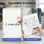 Lumspax Small Desktop White Board with Stand, 10" x 10" Double-Sided Silver Aluminium Frame Whiteboard for Kids, Mini Dry Erase Board for Home, Office, School