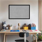 Amanti Art Black Framed Magnetic Board 17x25 Medium Vision Board for use with Magnets, 100% Metal Sheet to Display Items as Office Decor or for Home Organization in mudroom, Kitchen or Kids Room