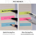Golcellia 300 Pcs, Transparent Sticky Notes, Page Markers, Sticky Tabs, Label Stickers, Pop Up Index Tabs, Flags Stickers