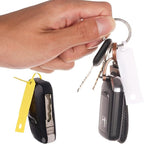 Self Locking Arrow Key Tags 1,000 Pcs (White) - Size 4 1/2" x 3/4" Plastic Car Key Labels Arrow ID Tags | Key Identification Tags Self Lock for Car Dealer Supplies, Office Automotive Shops