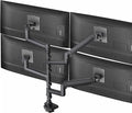 VIVO Pneumatic Arm Quad Ultrawide Monitor Extra Tall Desk Mount for Up to 49 inch Screens Individual Arm Capacity, Max 38 inch Screens for 4 Ultra Wides Up to 44 lbs, Black, STAND-V400D
