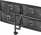 VIVO Pneumatic Arm Quad Ultrawide Monitor Extra Tall Desk Mount for Up to 49 inch Screens Individual Arm Capacity, Max 38 inch Screens for 4 Ultra Wides Up to 44 lbs, Black, STAND-V400D