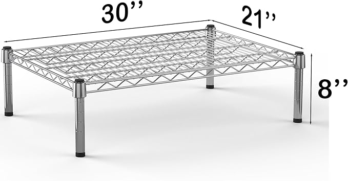 Regal Altair 21''W x 30''L x 8''H Chrome Plated Wire Dunnage Rack | Off The Floor Storage