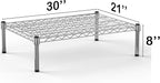 Regal Altair 21''W x 30''L x 8''H Chrome Plated Wire Dunnage Rack | Off The Floor Storage