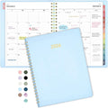 Forvencer 2026 Planner Weekly and Monthly, Jan 2026 -Dec 2026, Vegan Leather Cover Calendar Planner, 8.5" x 11" Agenda with Color Tabs, Inner Pocket, Spiral, 2026 Planner for Office School Supplies