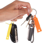 Self-Locking Arrow Key Tags - 1,000 Pcs (Orange) | 4 1/2" x 3/4" Plastic ID Tags with Writable Surface for Organized Key Management