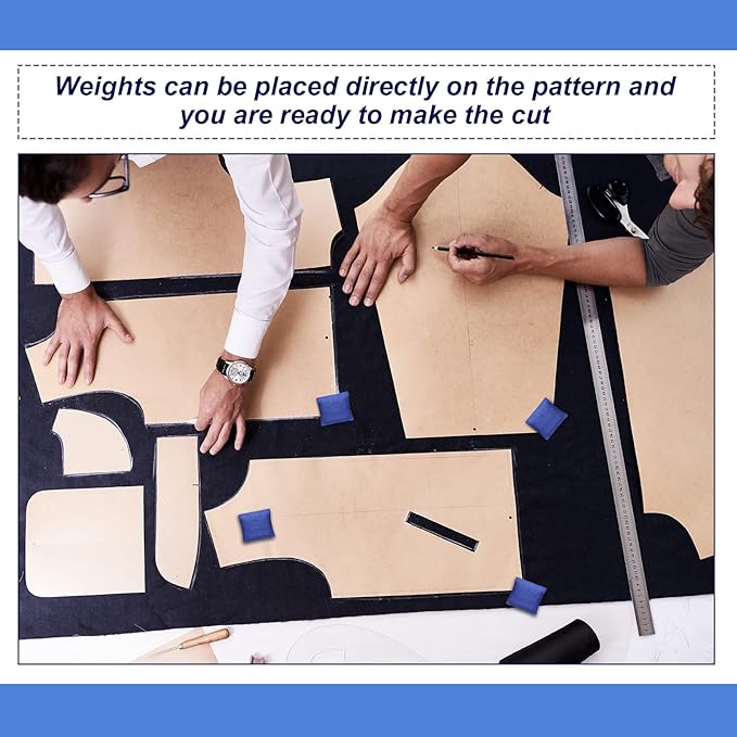 8 Pieces Pattern Weights Fabric Sewing Weight Dressmaking Cloth Cutting Weight for Sewing Accessories Canvas Filled Steel Ball Samples Paperweight for Writing Drawing