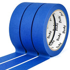 DOAY 3 Pack Blue Painters Tape - Masking Tape 1 Inch Wide - Multi-Surface, Smart Adhesion, Indoor & Outdoor - 300FT Total - Paint Tape for DIY, Labeling, Art, Car, General Purpose (#3910)