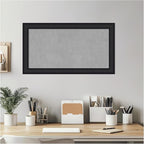 Amanti Art Black Framed Magnetic Board 15x27 Small Vision Board for use with Magnets, 100% Metal Sheet to Display Items as Office Decor or for Home Organization in mudroom, Kitchen or Kids Room