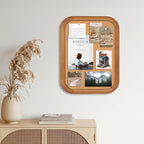 Aitakatta Cork Board for Walls, 23.6x17.7 inches Bulletin Board with Frame, Decorative Hanging Pin Board Vision Board Message Board for Office School Home Decor(4R,4560,1p)