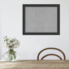 Amanti Art Black Framed Magnetic Board 19x23 Small Vision Board for use with Magnets, 100% Metal Sheet to Display Items as Office Decor or for Home Organization in mudroom, Kitchen or Kids Room