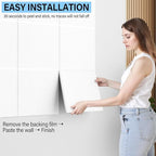 Baysola Large Cork Boards for Walls – 48" x 36" Self Adhesive Felt Wall Tiles, Ideal for Office Wall Organizing Bulletin Board, Easy to Install Cork Boards Felt Board