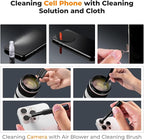 K&F CONCEPT 20-in-1 Keyboard Cleaning Kit Laptop Cleaner, Multifunctional Electronic Device Cleaning Tool, for iPhone AirPods MacBook iPad, Camera PC Monitor Earbud TV Tablet Screens