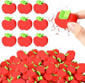 60pcs Mini Apple Erasers for Kids Bulk Classroom Welcome Back to School Gifts Classroom Counting Math Manipulatives Teacher Supplies Stationary Party Favors