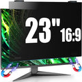 JEEETINTX Magnetic Computer Privacy Screen Shield 23 Inch for Frameless Monitor Thin Bezel 16:9 Widescreen, Hanging Removable Anti Blue Light Privacy Filter Protector Eye Protection