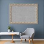Amanti Art Silver Framed Magnetic Board 31x43 Large Vision Board for use with Magnets, 100% Metal Sheet to Display Items as Office Decor or for Home Organization in mudroom, Kitchen or Kids Room