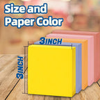 Bulk Personalized Sticky Notes 3"x3" – Custom Logo or Text Notepads, 50 Sheets per Pad, 2–100 Pack for Business Marketing, Office Supplies, Schools, Parties (Style 1)