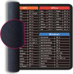 Large Extended Gaming Mouse Pad with Word Excel Office Software Excel Shortcuts PPT Windows,Stitched Edges Non-Slip Waterproof Rubber Base Mouse Pad for Office Desk Pad(27.5X11.8 in)