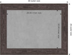 Amanti Art Black Framed Magnetic Board 26x34 Medium Vision Board for use with Magnets, 100% Metal Sheet to Display Items as Office Decor or for Home Organization in mudroom, Kitchen or Kids Room