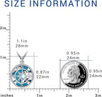 Compass Necklace for Women Men 925 Sterling Silver Pendant Urn Necklaces for Ashes Picture Locket Necklace Anchor Necklace Viking Necklace Crystals CZ Moonstone Abalone Shell Turquoise Compass Jewelry