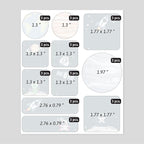 Large Name Labels for Kids (33) - Custom Stickers for Daycare and School Supplies - Durable, Waterproof Stickers for Water Bottles, Lunch Boxes, and More with Unique Designs - Universe