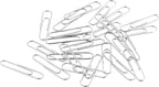 Amazon Basics No. 1 Paper Clips, Nonskid, 1000 Count (10 Pack of 100), Silver
