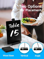 Kivsty 2 PCS Desktop Black Dry Erase Board with Stand - 8” x 6” Small Acrylic Black Board with Marker and Magnetic Clip, Reusable Desk Notepad, to-Do List, Menu Board Signs for Bar, Office, Home