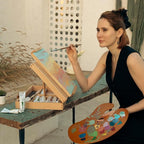 MEEDEN Tabletop Easel for Painting, Art Sketchbox Easel Holds Canvas up to 28'' Max, Adjustable Beechwood Artist Easel Pochade Box for Drawing and Sketching