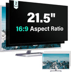 Mao Yeye [2 Pack] 21.5 Inch Computer Privacy Screen for 16:9 Aspect Ratio Widescreen Monitor, Eye Protection Anti Glare Blue Light Computer Monitor Privacy Filter, Removable 21.5 in Protector Film