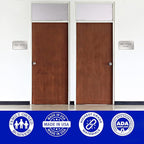 ADASigns Mechanical Closet Sign 7" W x 4" H - Durable Brushed Aluminum with Grade 2 Braille - Easy Installation with Strong Double-Sided Tape - ADA Compliant Office Door Signs for Businesses & Offices