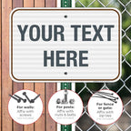Custom Sign, Personalized Metal Signs, Customize for Office, Business, Workplace, Home, Airbnb, Delivery Brown Signs, 12x18 Inches, 3M EGP Reflective .063 Aluminum, Fade Resistant, Made in USA