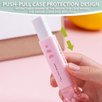 PANDENNER Retractable Pencil Eraser, Cute Erasers,Cat Paw Eraser,Suitable for School Home Office Supplies, 4Pcs (Eraser-BLFC)