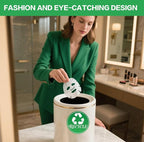 TINNALART Recycle Stickers for Trash Bins, 4-Pack Trash and Recycle Stickers, Green and Black (H1)