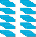 Magnetic Dry Erase Magnets Labels 3x1 inches, Reusable Name Tags, Organizing Schedules in Office/Classroom. Work on Fridge/White Board (Cyan 60Pcs)