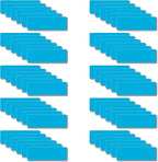Magnetic Dry Erase Magnets Labels 3x1 inches, Reusable Name Tags, Organizing Schedules in Office/Classroom. Work on Fridge/White Board (Cyan 60Pcs)