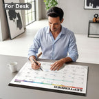 Dunwell 2026 Desk Calendar 22x17, Large Monthly Desk Blotter or Hanging Wall Calendar, Colorful Design, Jan–Dec 2026, Lined Daily Blocks, Easy to Read