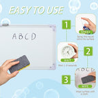 Heigble 8 Pack Whiteboard Cleaner 3.4 fl oz Whiteboard Cleaning Spray Dry Erase Board Liquid Cleaner with 8 Pack Magnetic Chalkboard Board Erasers White Board Eraser for Classrooms, Home, Office