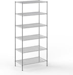 Regal Altair 24" Deep x 42" Wide x 96" Height Wire Shelving Kit | 6-Tier | NSF Commercial Storage Rack Unit