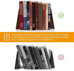 DRELIFAM Wood Handmade Book Ends to Hold Books Large Heavy Duty Bookends for Shelves Decorative Book End for Heavy Books