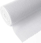 Shelf Cupboard Liner, Cabinet Drawer Liners Non Adhesive 12 Inches x 20 Feet for Kitchen Cabinets, Strong Grip Durable Non Slip for Storage Desks Kitchenware Tableware, Easy to Install, White