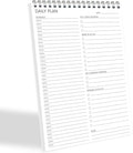 To Do List Notepad Half-Hour Hourly Schedules - Daily Planner Notepad Undated 52 Sheets Tear Off, 6.5" x 9.8" Planning Pad Checklist Productivity Note Pad for Work and Personal Organized
