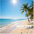 2026 Calendar, 2026 Wall Calendar, Monthly Calendars 12 Month Beach 12" x 24" Opened, Thick Glossy Paper for Organizing Planning, Ideal for Home Office