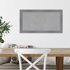 Amanti Art Grey Framed Magnetic Board 14x26 Small Vision Board for use with Magnets, 100% Metal Sheet to Display Items as Office Decor or for Home Organization in mudroom, Kitchen or Kids Room