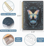 2026 Planner, Weekly and Monthly Planners with Tabs, A5 Spiral Bound Daily Calendar 2026 Planner, 12 Month Agenda Organizers from Jan. to Dec., Flexible Cover Appointment Book(Color Butterfly)