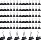 72 PCS Medium Binder Clips – 1.6Inch Heavy Duty Black Metal Paper Clamps, Paper Clips Clamps for Documents Reports, School Teachers Office Supplies
