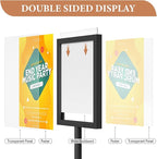 Relx Standing Sign Holder 11 x 17, Adjustable Pedestal Sign Stand, Double-sided Floor Signage Stands for Outdoor Indoor Poster Display